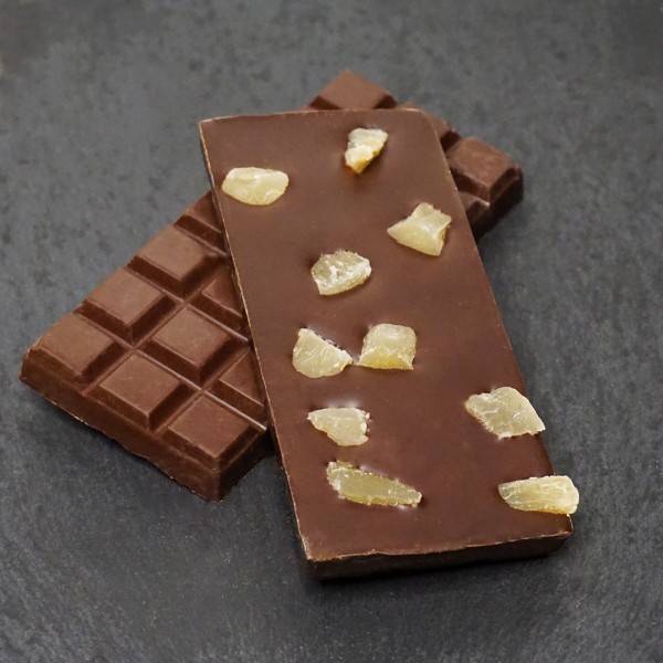 Ingwer Tafel aus Zartbitterschokolade